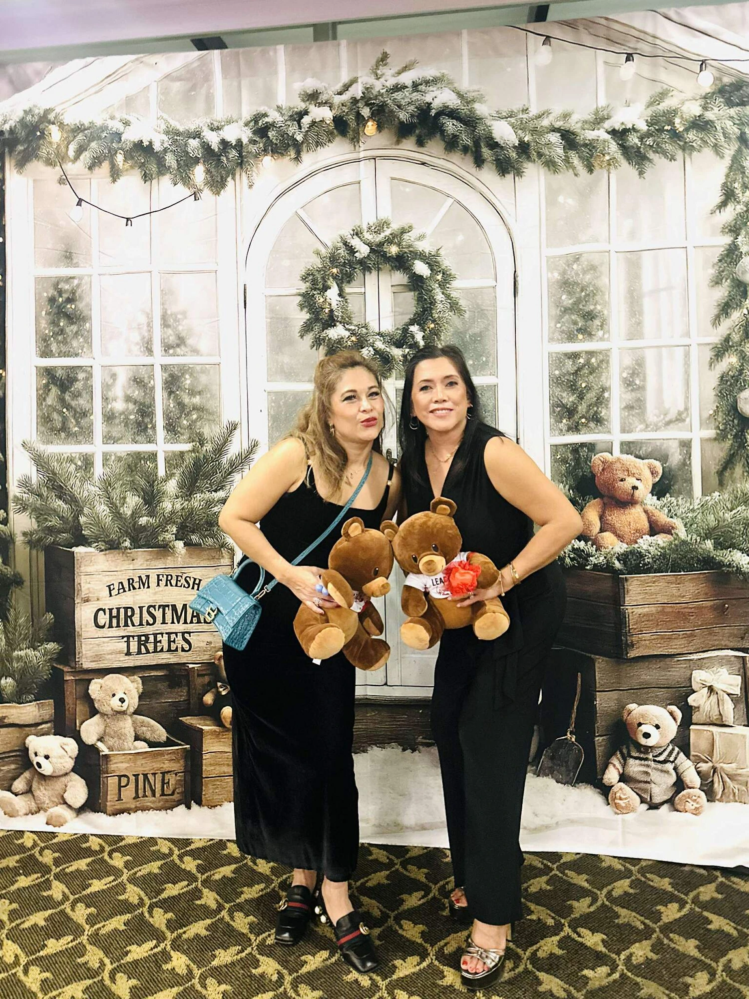 Guests with their adopted kindness bears